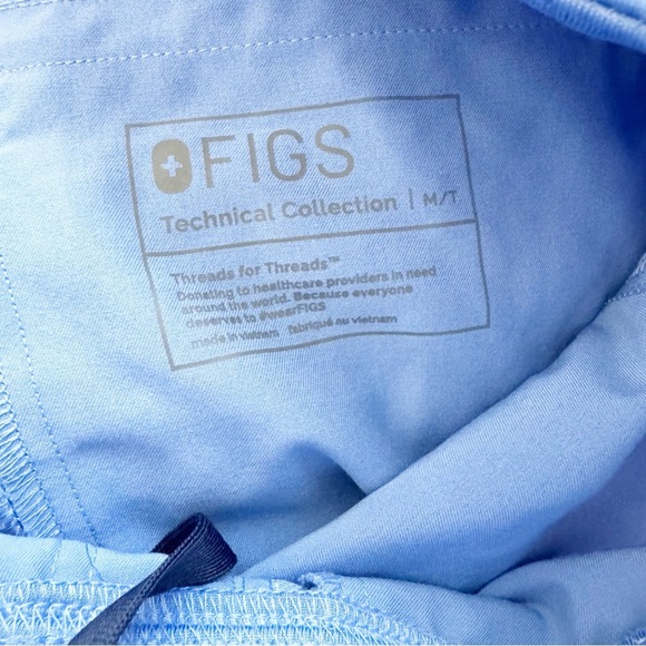 Figs Men’s Axim Ciel Blue Cargo Pants - Tall Length - Picture 10 of 10